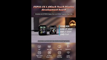 ESP32-C6-Touch-LCD-1.69,Wi-Fi 6+ BLE5 + Zigbee Support,ESP32-C6 RISC-V Architecture#waveshare #esp32