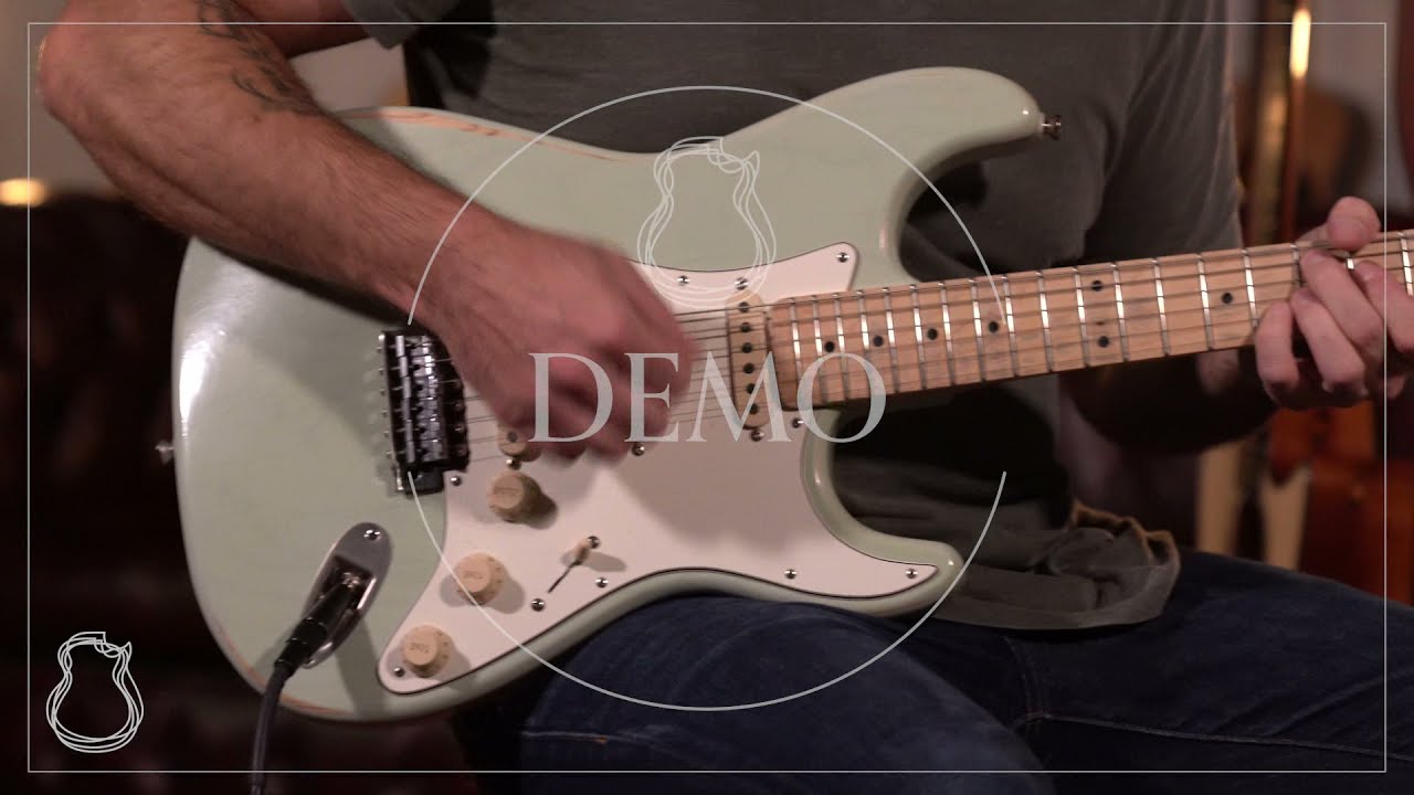 Echopark EchoCaster '64, Aged Surf Green Lacquer demo - YouTube