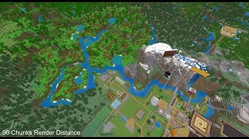 96 Chunks Render Distance Test