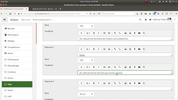 Tuto vidéo : Paramétrer une activité Test dans Moodle