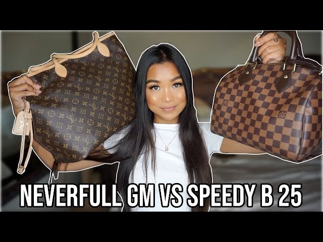 Louis Vuitton Speedy b 25 v. the Neverfull pm comparison and review 