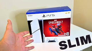 PS5 Slim UNBOXING  SpiderMan 2 Bundle!