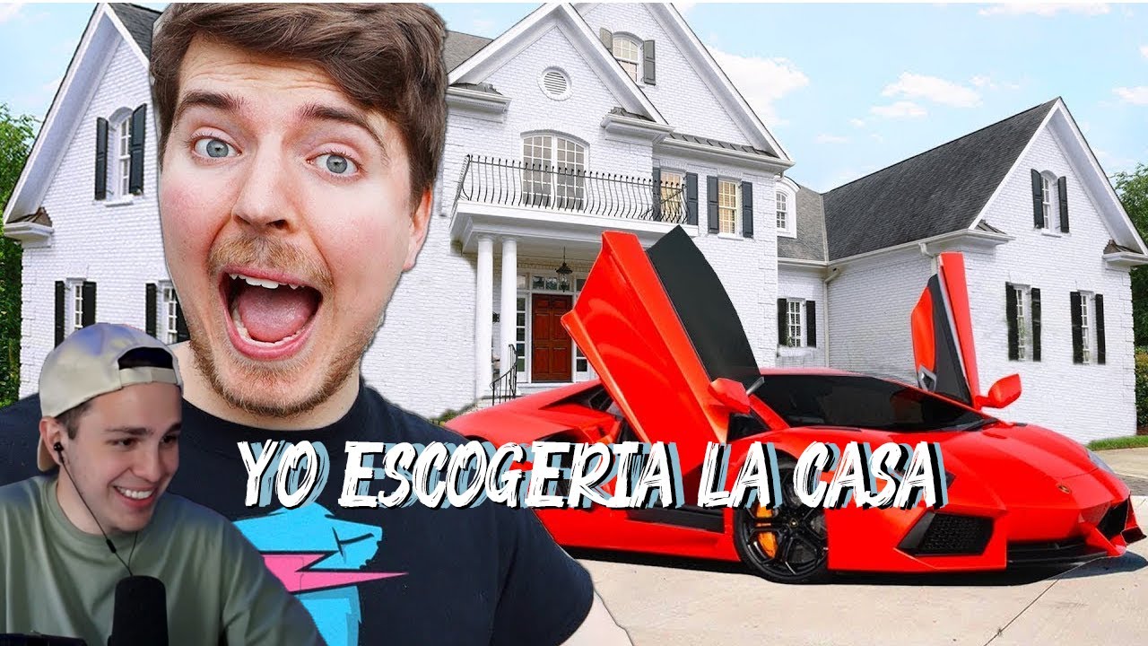 Juansguarnizo reacciona a ¿Qué Prefieres un o una casa? Mr Beast YouTube