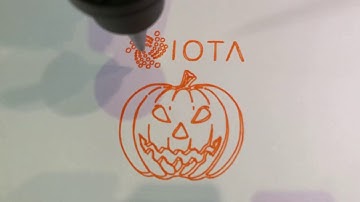 Paying a robot with crypto (IOTA) to work - halloween preview