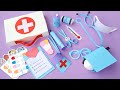 How to make paper doctor set  diy doctor set with paper  paper toys  paper craft  homemade craft