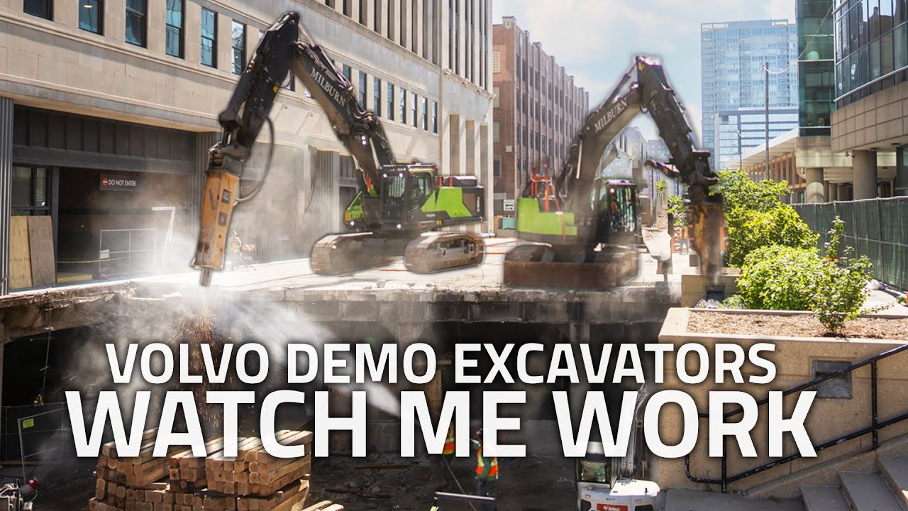 Demolishing the Harrison Street Bridge In Chicago | Volvo Demolition Excavators | Watch Me Work 3