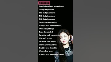Thumbnail of Pink venom | BLACKPINK | Song lyrics | #pinkvenom #blackpink