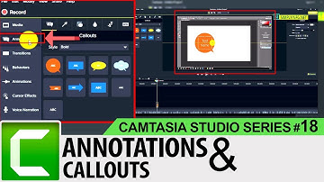 Annotations and Callouts Basics | Camtasia Studio 9 Tutorials for Beginners #18 | SimplyInfo