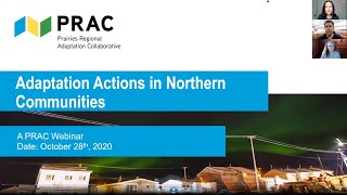 Adaptation Actions in Northern Communities | A PRAC Webinar