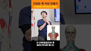 목 커브를 바르게 만들어 주려면!!! 목 마사지 방법. 일자목 거북목 경추 커브