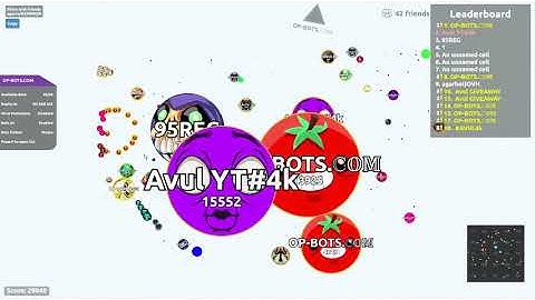 AGAR.IO SERVER TAKEOVER WITH BOTS #304 || OP-BOTS.COM