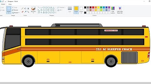 How to draw Sleeper Bus Step by step | Bus drawing Tutorial | Drawing Bus Easily.