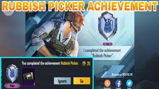 PUBG MOBILE NEW RUBBISH PICKER ACHIVEMENT ? NEW HIDDEN ACHIEVEMENT PUBG MOBILE | PUBG M #PUBGMVIP