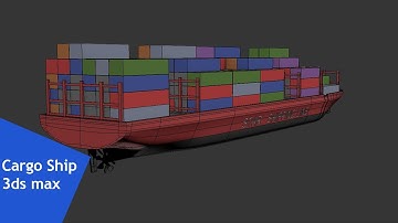 Modeling Cargo Ship - 3ds max tutorial part - 1