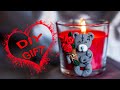 DIY Valentine&#39;s Day Gift | Teddy Candle