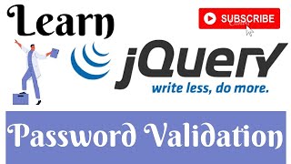 jQuery Lecture - 59 Password Validation Tutorial in Hindi / Urdu