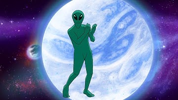 Dancing Aliens - 1 HOUR - 4K ScreenSaver - Relaxing Music for Studying