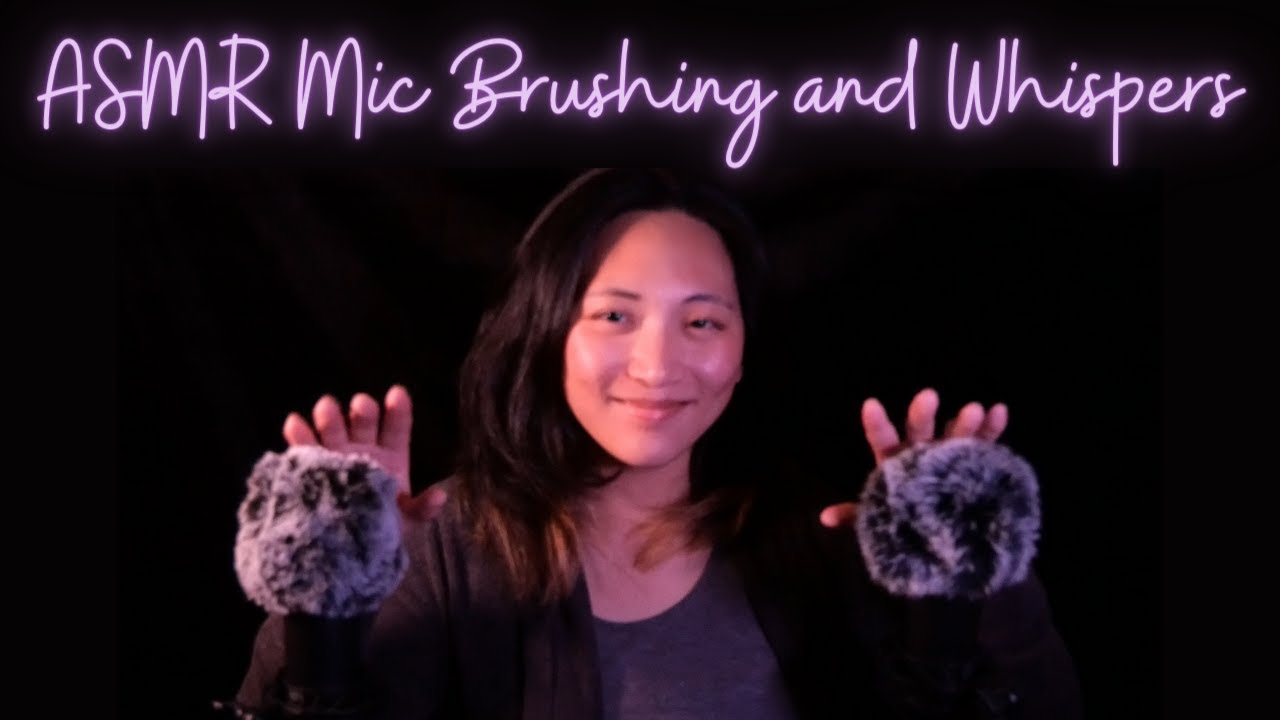 ASMR Mic Brushing and Gentle Whispering - YouTube