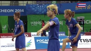 ตะกร้อหญิง ไทย-เมียนม่า Group A 2014 ASIAN GAMES