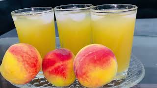 Homemade Peach Drink Recipe | Refreshing Summer Drink | Peach Juice Recipe