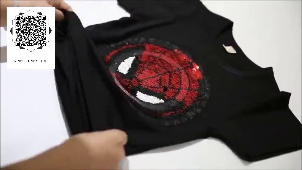A Reversible Sequin T Shirt that Changes Color?!?! -  From Spiderman to Captain !!