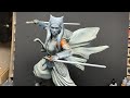Painting Star Wars Ahsoka Tano's portrait live! Sculpted by SW3D!! #rosariodawson #ahsoka #starwars
