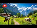 Lauterbrunnen the most heavenly beautiful place in switzerland walking tour  grindelwald