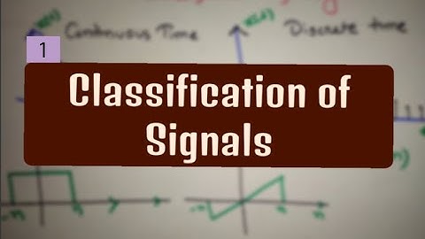 Classification of signals in Bangla