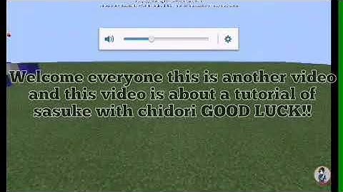 Sasuke w/ chidori tutorial