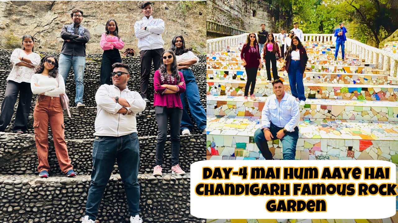 Day-4 Mai Hum Aaye Hai Chandigarh Most Famous Place Rock Garden 🌳🔥 | 