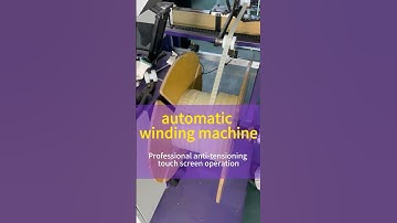 The touch screen of the automatic winder can be operated to count meters or weight #windingmachine