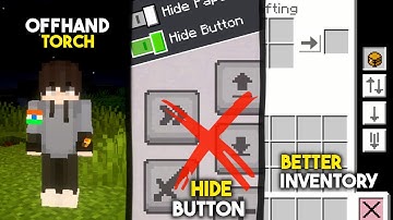 Epic Survival Addons For Mcpe 1.21 | Button Hider,offhand and more