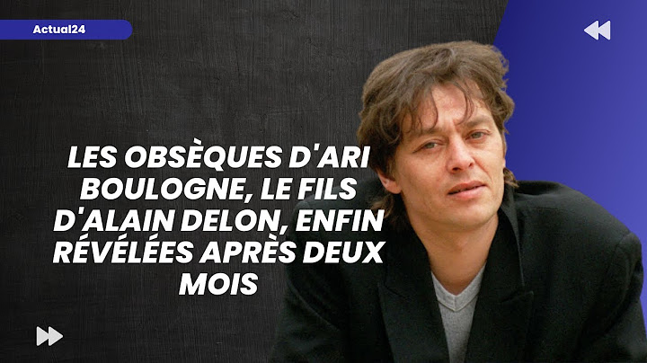 Les obsèques d'Ari Boulogne, le fils d'Alain Delon, enfin révélées après deux mois