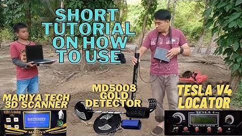 Short tutorial on how to use Mariya tech 3d scanner, MD5008 Gold detector, and TeslaV4  locator.