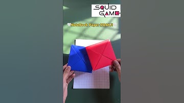 How to Make Squid Game Ddakji With Notebook Paper 🤩
