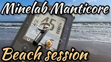 Minelab Manticore settings and modes on the beach