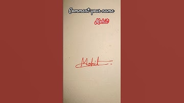 #how #to #simple #signature #style #mohit #name #new #explore#viralshort  #video #reels