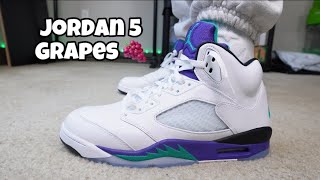 The Air Jordan 5 “Grape” 2025 Is BACK! Full Review & On Feet