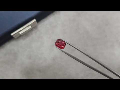 Pinkish-red cushion cut tourmaline from Nigeria 4.30 ct Video  № 2