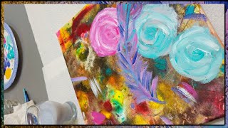 Working on the 2nd layer of the Abstract background!! come Join me LIVE!