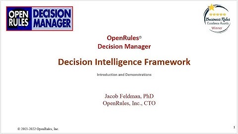 OpenRules Decision Manager: Introduction