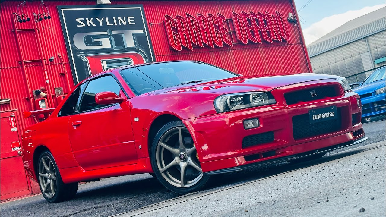 R34 SKYLINE GT 新車色見本激レア Nissan releases all-new Skyline GT-R