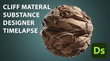 Realistic Cliff Material Timelapse Substance Designer
