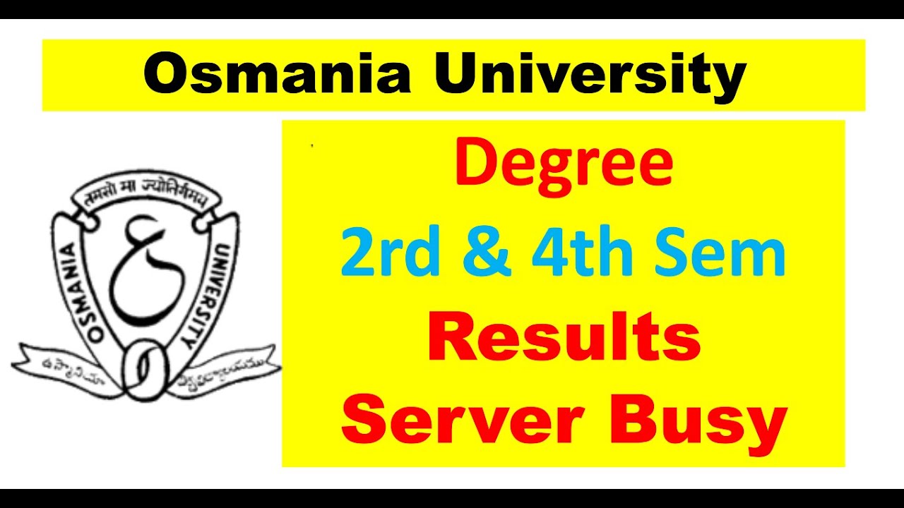 OU DEGREE Results Links Server Busy  || OU UPDATES.COM