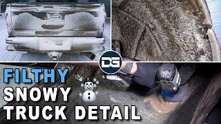 Deep Cleaning a FILTHY Snowy Truck! | The Detail Geek