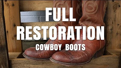 Cowboy Boot Restoration | Nocona Boots Get a Makeover