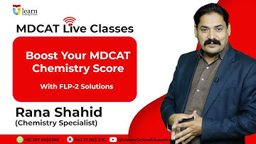 Mdcat chemistry  FLP 2 with keys | Mdcat lecture with Ulearn |