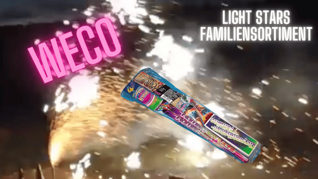 Familiensortiment ohne Raketen? | Weco Light Stars Leuchtsortiment | Mister Pyrotec
