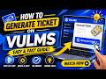 How To Generate Ticket On VULMS | Complete Step By Step Guide 2026|VU SmartPreps