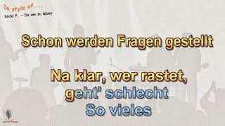 Video thumbnail of "Nick P. - Da um zu leben - Instrumental und Karaoke"